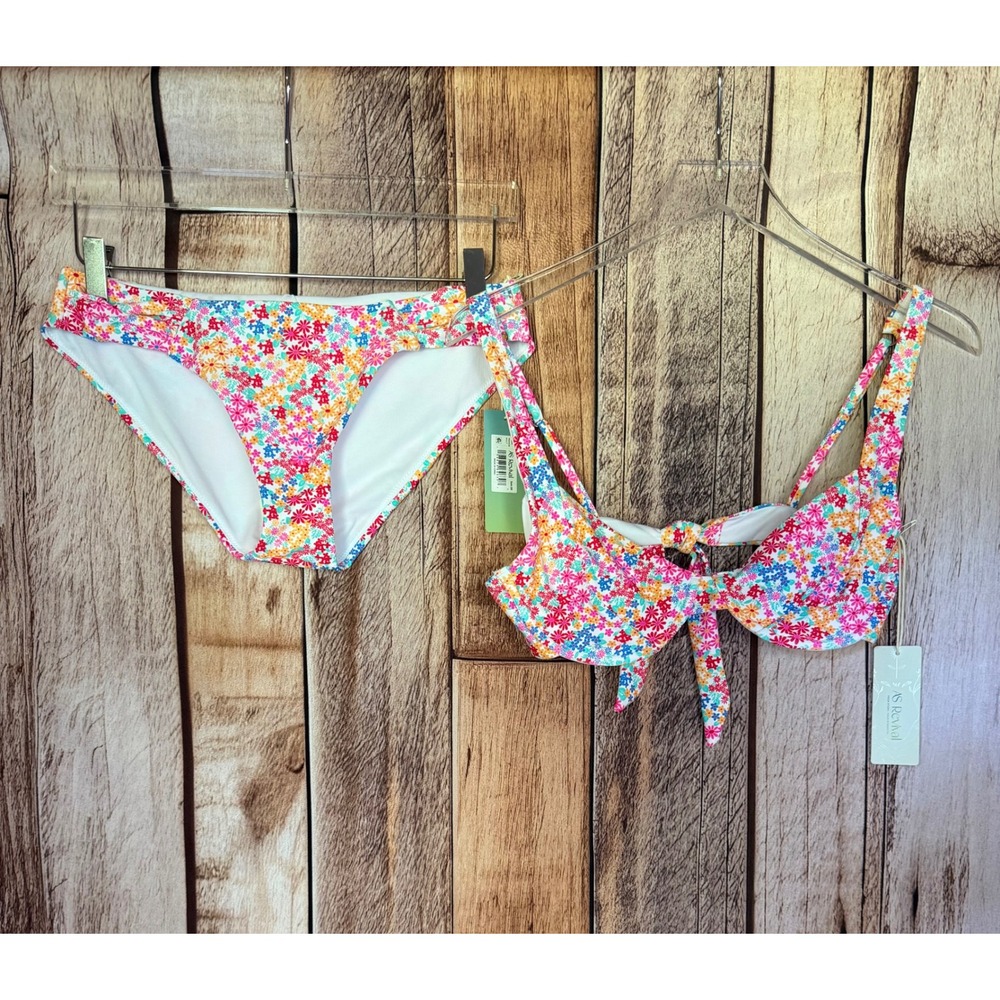 Altar'd State AS Revival Floral Underwire Bikini Set Vacation Beach Large NWT